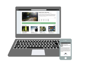 The innovation platform Develop Your City (Utveckla Din Stad) on desktop and mobile.