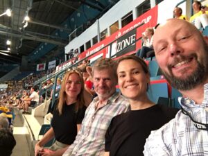 Projektteamet för Globen 2.0 besöker ett evenemang i Avicii Arena.