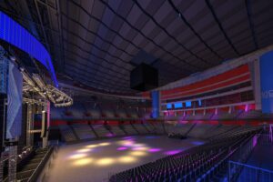 Visionsbild av arenarummet i Avicii Arena.